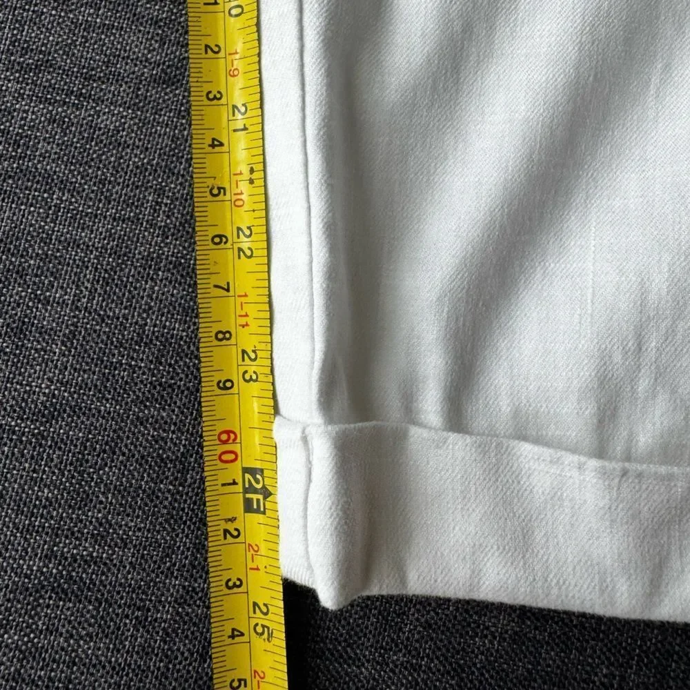 Anthropologie White Nias Trousers Pants By Ett Twa Size 0 - Picture 15 of 16